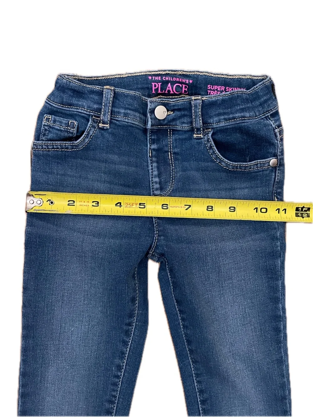 The Children's Place Girls' Super Skinny Jeans | Dark Wash Stretch Denim | 5T